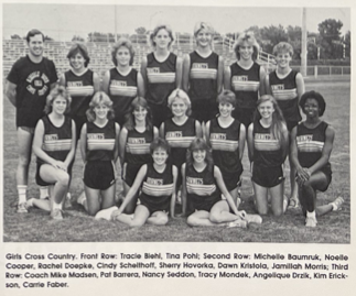 1985 Hinsdale South Girls Cross Country Team