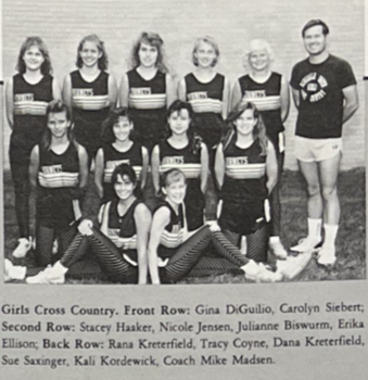 1988 Hinsdale South Girls Cross Country Team