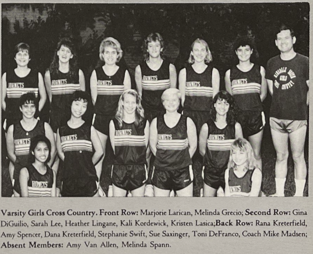 1989 Hinsdale South Girls Cross Country Team